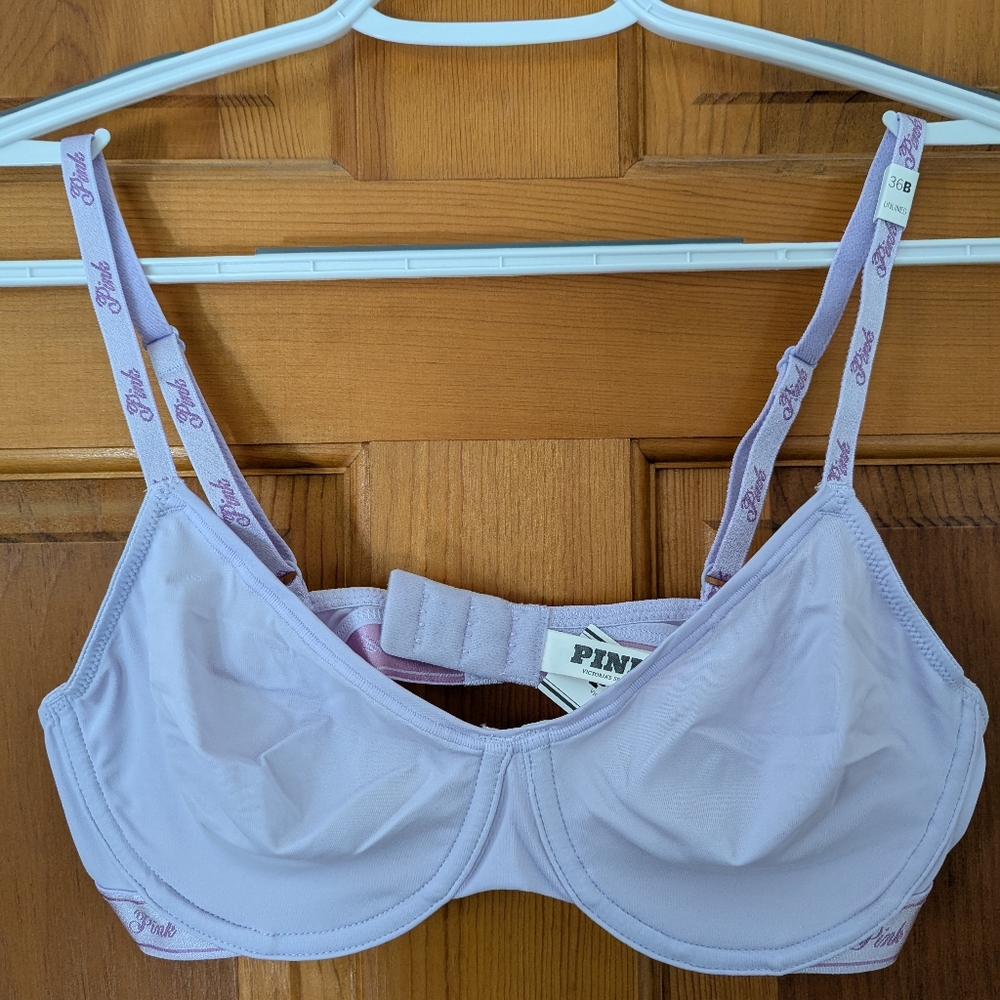 NWT - PINK By Victoria's Secret Lavender Unlined Bra